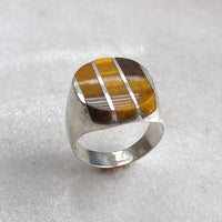 Tiger Eye Signet Ring